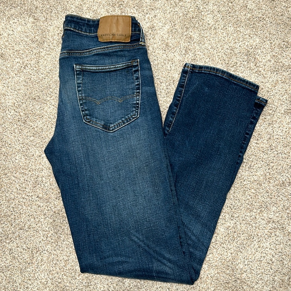 American Eagle Men’s Airflex+ Original Straight Jeans 30x34